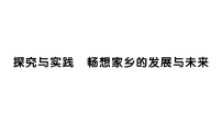 湘教版（2024）八年级下册（2024）第八章 区域地理环境与未来图景探究与实践 畅想家乡的发展与未来作业ppt课件