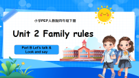 小学英语人教版PEP（2024）四年级下册（2024）Part B优质课教学ppt课件