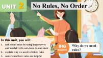 人教版（2024）Unit 2 No Rules, No Order示范课课件ppt