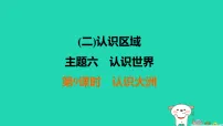 福建省2025中考地理1基础梳理篇二认识区域主题6认识世界第9课时认识大洲练课件（含答案）