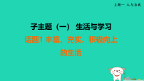 辽宁省2025中考英语主题阅读与写作主题一子主题一话题1丰富充实积极向上的生活课件人教版（2024）（含答案）