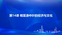 历史明至清中叶的经济与文化教学演示课件ppt