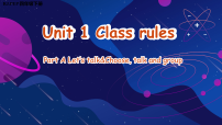 人教版PEP（2024）四年级下册（2024）Unit 1 Class rulesPart A示范课ppt课件