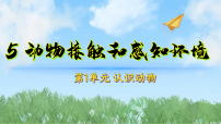 小学第5课 动物接触和感知环境示范课ppt课件