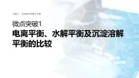 专题六　微点突破1　电离平衡、水解平衡及沉淀溶解平衡的比较 教案+课件（含答案）2026届高考化学二轮复习