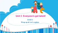 四年级下册（2024）Unit 3 Everyone's got talent!图文课件ppt