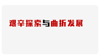 初中历史人教版（2024）八年级下册（2024）第5课 艰辛探索与曲折发展教课内容ppt课件