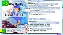 初中英语人教版（2024）八年级下册（2024）Unit 2 Stay HealthySection A课前预习课件ppt