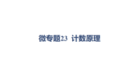 模块六 概率与统计-微专题23 计数原理（课件+学案+练习）-2026年高考数学二轮专题复习