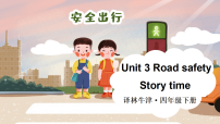 译林版（三起）（2024）四年级下册（2024）Unit 3 Road safety背景图课件ppt