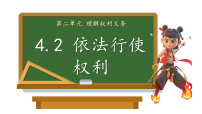 初中人教版（2024）依法行使权利课文内容ppt课件