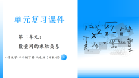 小学数学人教版（2024）二年级下册（2024）二 数量间的乘除关系复习ppt课件