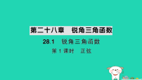 初中数学人教版（2024）九年级下册锐角三角函数作业课件ppt