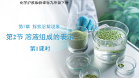 初中化学沪教版（2024）九年级下册（2024）溶液组成的表示教案配套课件ppt