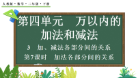数学人教版（2024）3.加减法各部分间的关系课文配套ppt课件