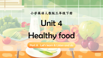 小学英语Unit 4 Healthy food背景图课件ppt