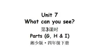 湘少版（2024）四年级下册（2024）Unit 7 What can you see?教学ppt课件