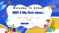 小学英语人教版PEP（2024）一年级上册（2024）Unit2 My first class教学ppt课件