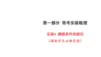2027年中考化学一轮复习 课件含答案  常考实验梳理实验6 燃烧条件的探究（课标学生必做实验）