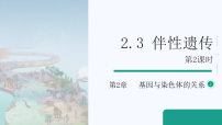 生物人教版 (2019)伴性遗传课前预习课件ppt