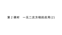数学九年级上册应用一元二次方程作业课件ppt