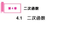 初中数学湘教版（2024）九年级上册（2024）4.1 二次函数作业ppt课件