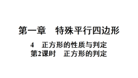 北师大版（2024）九年级上册（2024）4 正方形的性质与判定复习ppt课件