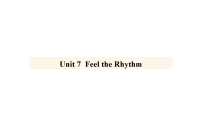 初中英语人教版（2024）九年级上册（2024）Unit 7 Feel the RhythmSection A1a-1d示范课ppt课件
