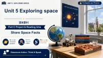小学英语人教版PEP（2024）六年级上册（2024）Unit 5 Exploring spacePart C示范课ppt课件