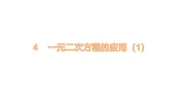 北师大版（2024）九年级上册（2024）4 一元二次方程的应用教课课件ppt