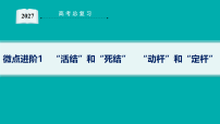 2027届高三物理一轮复习课件第2章 微点进阶1 “活结”和“死结” “动杆”和“定杆”