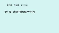 小学科学教科版（2024）四年级上册（2024）1. 声音是怎样产生的背景图课件ppt